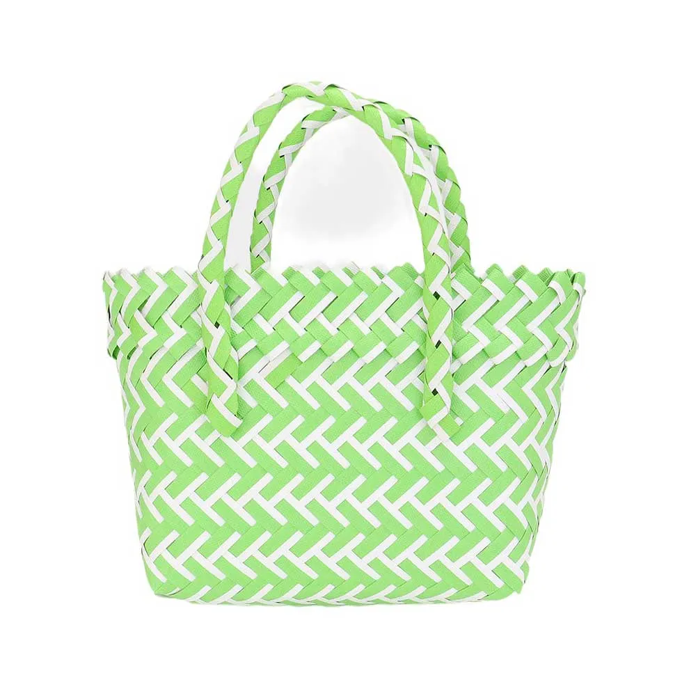 Woven Basket Mini Micro Tote Bag