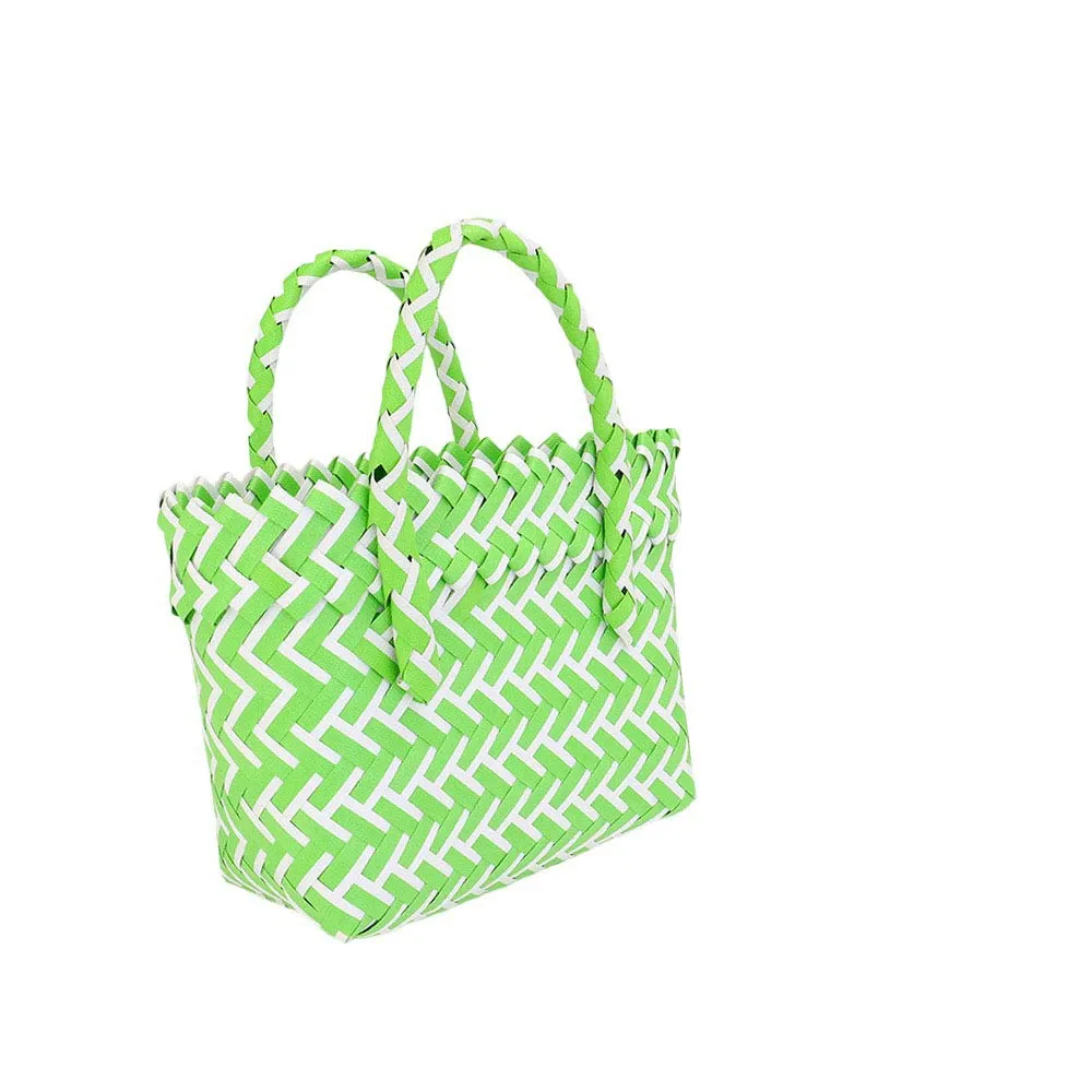 Woven Basket Mini Micro Tote Bag