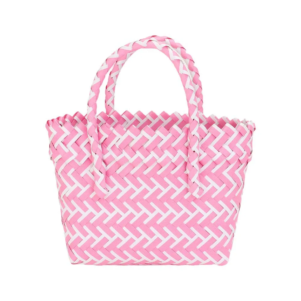 Woven Basket Mini Micro Tote Bag